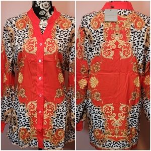 NWT Printed Shirt Size Medium